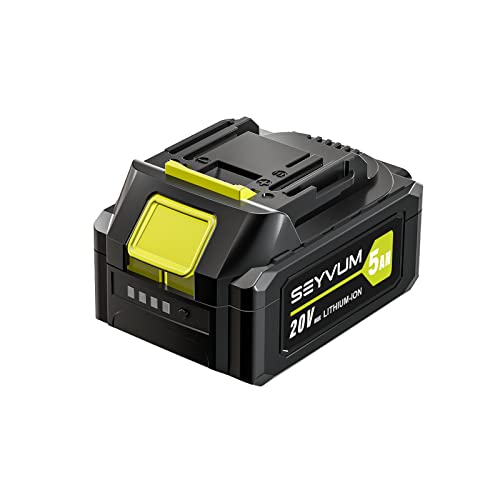 Batería-SEYVUM-20V-MAX,-batería-de-iones-de-litio-de-5.0-Ah,-autonomía-extendida,-compatible-con-herramientas-inalámbricas,-equipos-de-exterior-y-sopladores-de-hojas-de-20-V/40-V-(LB-8190-y-LB-8192)