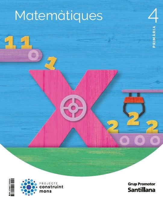 Libro: MATEMATIQUES 4 PRIMARIA CONSTRUINT MONS