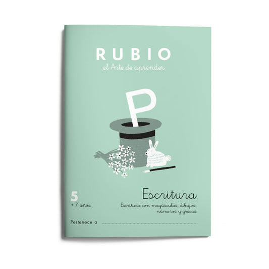 5 Escritura RUBIO | Ejercicios para mejorar la escritura y caligrafía de minúsculas y mayúsculas con repetición de letras y frases | +7 años