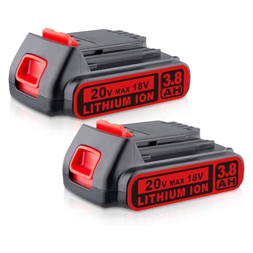Batería-de-repuesto-Masione-de-3,8-Ah-y-20-V-para-Black-&-Decker-(20-V,-LBXR20,-LBXR2020-OPE).-Compatible-con-herramientas-inalámbricas-y-equipos-de-exterior-Black-&-Decker-(20-V,-paquete-de-2).