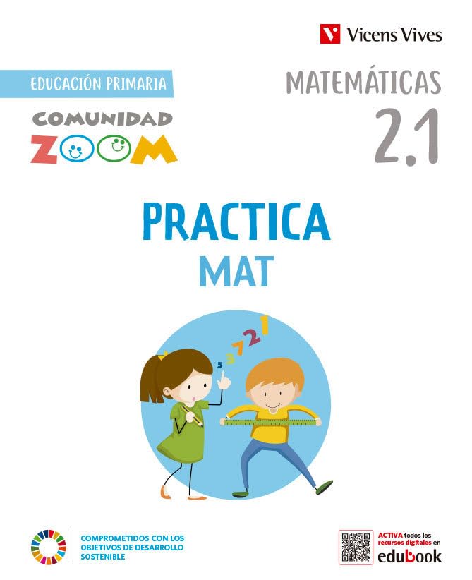 Libro: PracticaMat 2. Matemáticas actividades (2.1 - 2.2 - 2.3) Comunidad Zoom