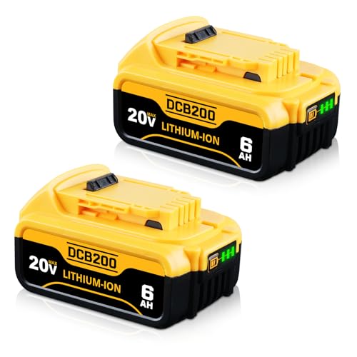 Paquete-de-2-baterías-de-litio-DCB200-de-6000-mAh-de-repuesto-para-Dewalt-de-20-V,-compatibles-con-Dewalt-DCB206,-DCB201,-DCB207-y-herramientas-eléctricas-inalámbricas-de-las-series-DCD/DCF/DCG/DCS.