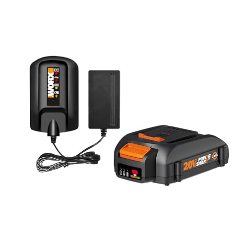 WORX-WA3606,-2.0-Ah,-indicador,-tiempo-de-carga-de-5-horas,-batería-de-20-V-y-cargador,-negro-y-naranja