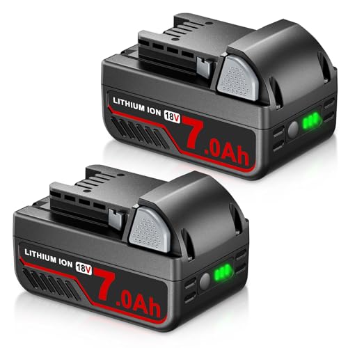 PREZOYE---Paquete-de-2-baterías-de-repuesto-de-18-V-y-7-Ah-(48-11-1840)-para-herramientas-eléctricas-inalámbricas-Milwaukee,-compatibles-con-las-baterías-Milwaukee-48-11-1850,-48-11-1812,-48-11-1828-y-48-11-1820.