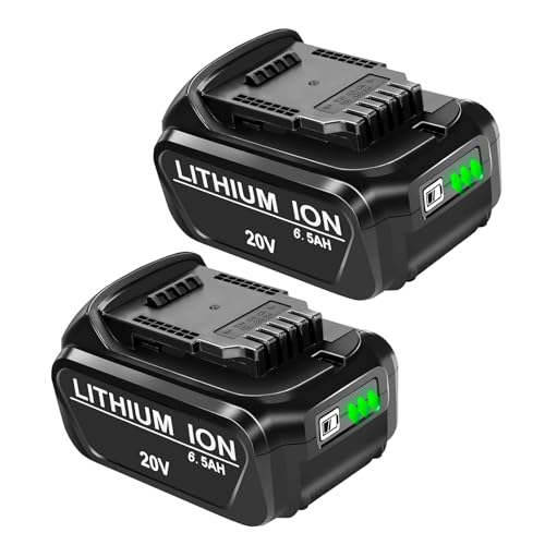 2-paquetes-de-baterías-de-repuesto-de-20-V-y-6-Ah-compatibles-con-herramientas-eléctricas-inalámbricas-Dewalt-20-V-Max-DCB200-DCB204-DCB206-DCB180