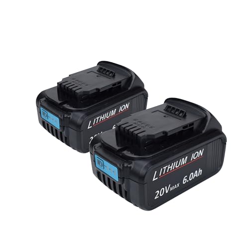 Baterías-de-repuesto-GWELEC-de-20-V-y-6-Ah-para-Dewalt-DCB207,-DCB206,-DCB205-y-DCB204.-Batería-de-iones-de-litio-de-18-V-compatible-con-herramientas-eléctricas-inalámbricas-Dewalt-de-la-serie-DCD,-DCF-y-DCG-(2-paquetes).