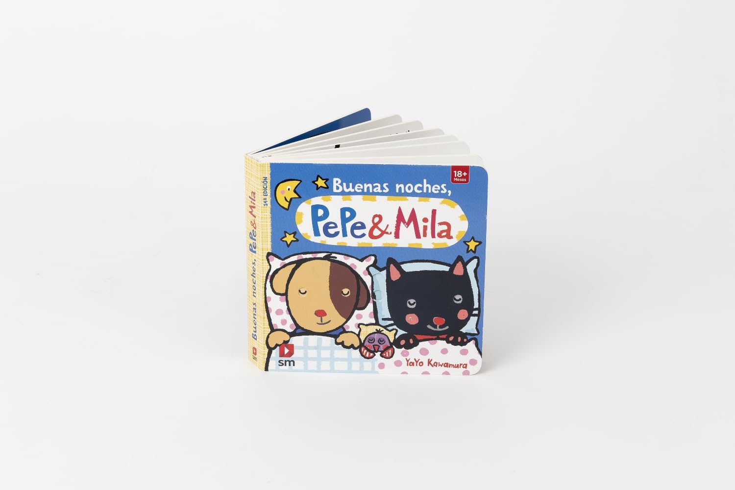 Buenas noches, Pepe y Mila (libro interactivo con solapas y desplegables, de 0 a 2 años, cuentos infantiles para tocar y jugar)