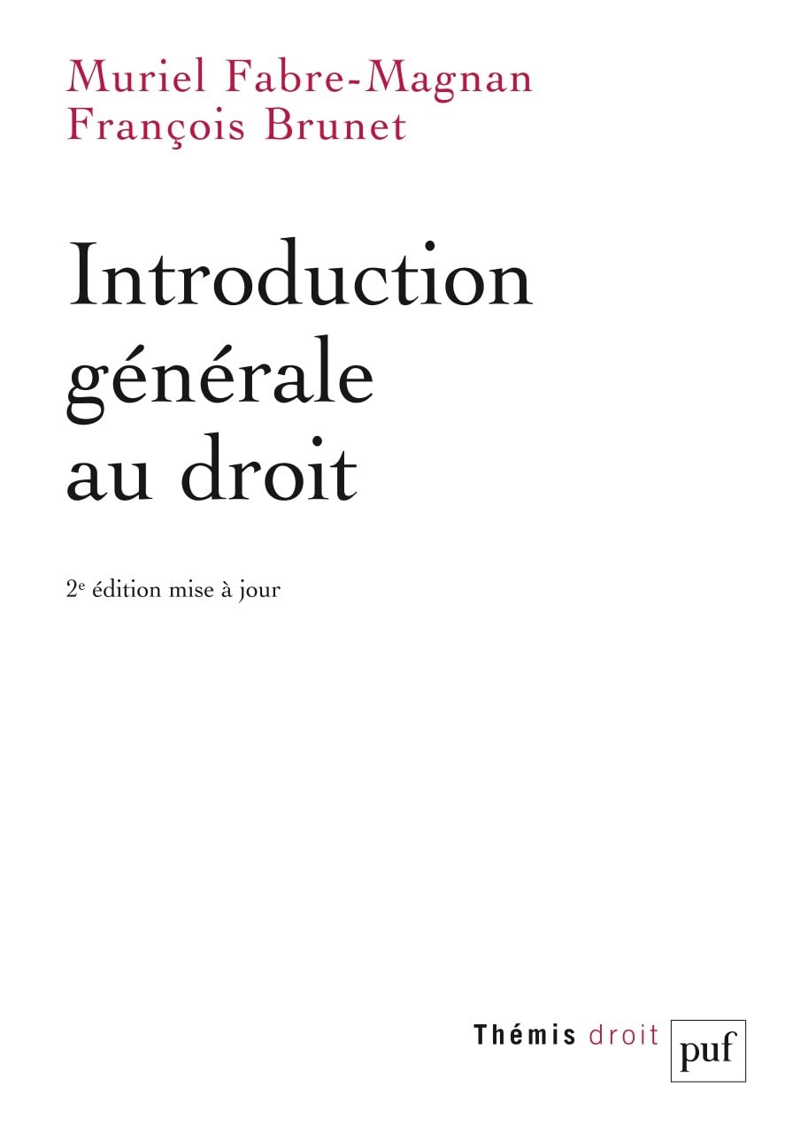 Libro: Introduction générale au droit