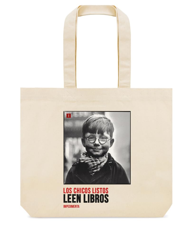 Libro: BOLSA DE TELA "LOS CHICOS LISTOS LEEN LIBROS" (Fuera de colección)