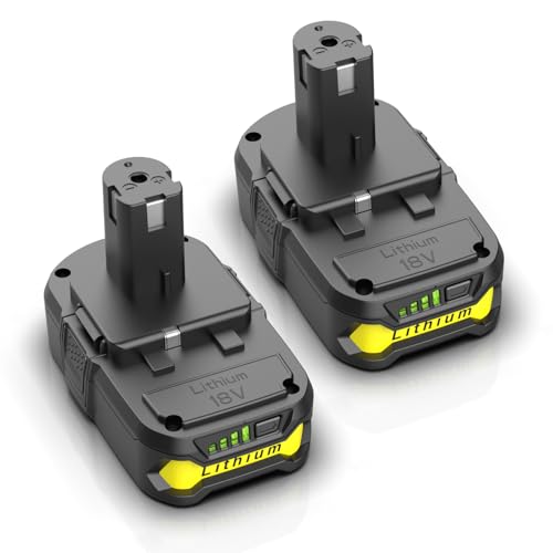 BECDXPal---Paquete-de-2-baterías-de-4,0-Ah-de-repuesto-para-Ryobi-18-V-P108-Li-ion.-Reemplazo-para-Ryobi-18-V-ONE+.-Compatible-con-herramientas-inalámbricas-de-18-V-P102,-P108,-P103,-P105,-P107,-P109-y-P104.