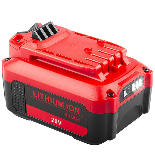 Batería-de-litio-de-20-V-y-6000-mAh-de-repuesto-para-Craftsman-V20-(CMCB202,-CMCB202-2,-CMCB204,-CMCB204-2,-CMCS500B,-CMCD700C1).