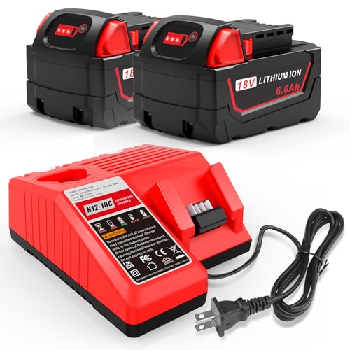 Cargador-de-doble-puerto-WK18-N12-18C-de-6,0-Ah-y-18-V-para-batería-Milwaukee-M-18.-Compatible-con-la-combinación-de-batería-y-cargador-Milwaukee-de-18-V.-Carga-rápida:-M12,-M-18,-48-11-1850,-48-11-1860,-48-11-1820,-48-11-1840-y-48-11-1815.