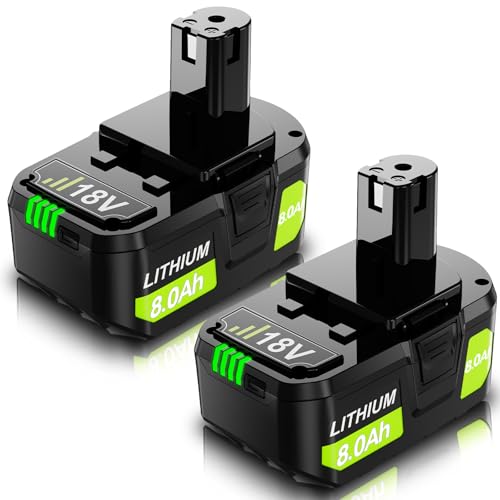Paquete-de-2-baterías-de-8,0-Ah,-de-repuesto-para-Ryobi-de-18-V,-batería-de-iones-de-litio-de-alta-capacidad-de-18-V-P102,-P103,-P104,-P105,-P106,-P107,-P108,-P109,-P190,-compatible-con-herramientas-eléctricas-inalámbricas-Ryobi-one+-de-18-V.