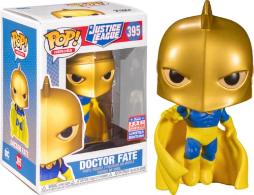 Funko POP Heroes Justice League #395 Doctor Fate Figura de Vinilo Convención de Verano 2021 Exclusivo
