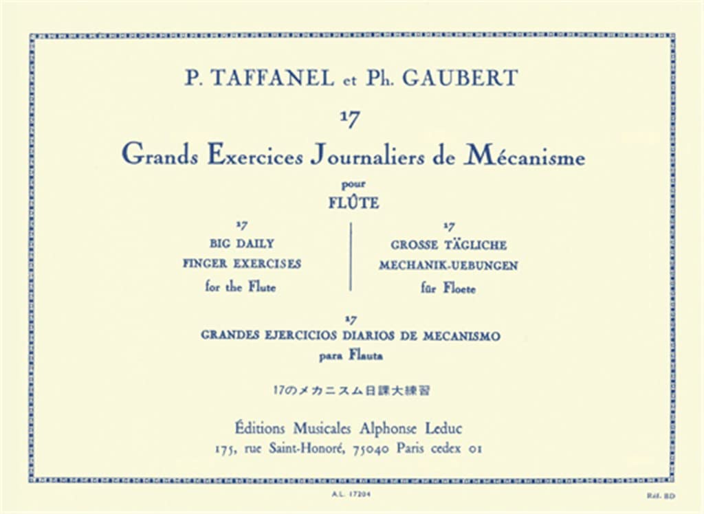 Libro: Taffanel/Gaubert: 17 Daily Exercises