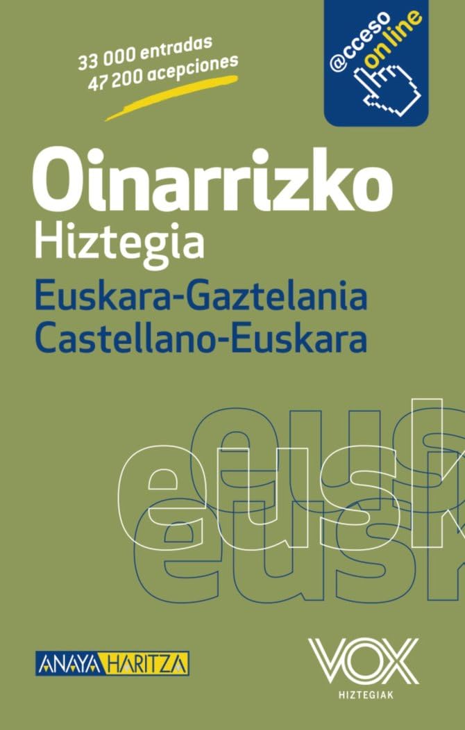 Libro: Oinarrizko Hiztegia Euskara-Gaztelania / Castellano-Euskara (VOX - Lengua Vasca - Diccionarios Generales)