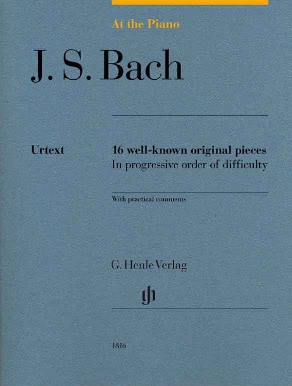Libro: J.S. Bach: At The Piano - 16 Well-Known Original Pieces (Multilingual Edition)