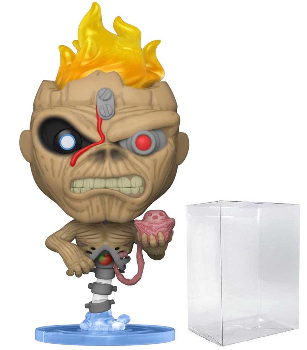 Funko Pop: POP Iron [Maiden] Eddie - Seventh Son of Seventh Son Funko Figura de Vinilo (Bundled with Compatible Box Protector Case), Multicolored, 3.75 Pulgadas