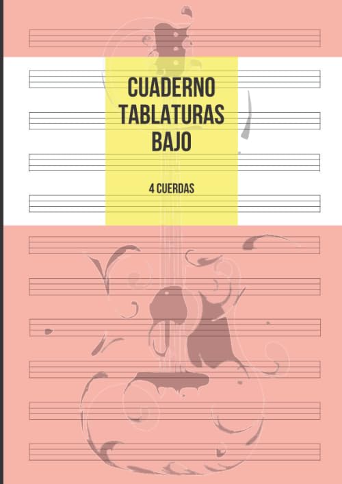 Libro: Cuaderno Tablatura Bajo: Tablatura de 4 cuerdas para Bajo, 11 Tablaturas por Página, 100 Páginas A4 (Spanish Edition)