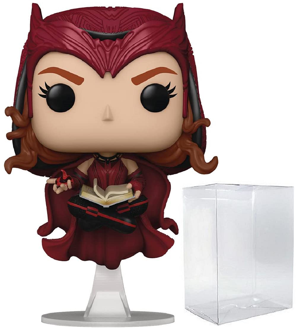 Funko Pop: POP Marvel: WandaVision - The Scarlet Witch Funko Pop! Figura de Vinilo (Bundled with Compatible Box Protector Case), Multicolored, 3.75 Pulgadas