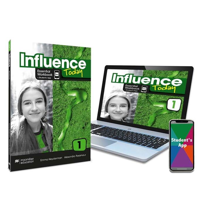 Libro: INFLUENCE TODAY 1 Essential Workbook, Competence Evaluation Tracker y Student's App