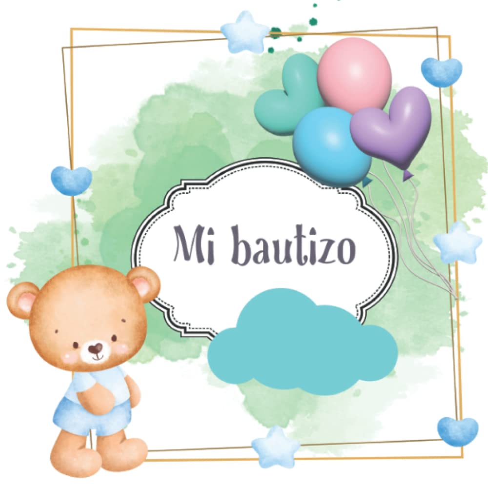 Libro: Mi bautizo: libro de firmas con árbol para huellas dactilares