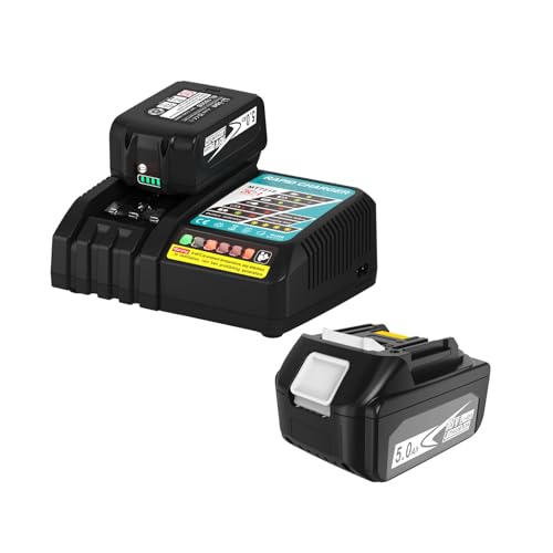 Battboozter---Paquete-de-2-baterías-de-repuesto-de-5.0-Ah-y-cargador-para-Makita-de-18-V,-compatible-con-baterías-Makita-de-18-V-de-5.0-Ah-BL1830,-BL1850-y-BL1860