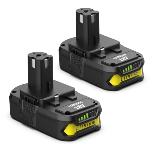 Batería-de-litio-Ahomtikk-de-2-unidades-(4,0-Ah,-18-V),-repuesto-para-Ryobi-ONE+,-18-V,-P102,-P103,-P104,-P105,-P107,-P108-y-P109,-compatible-con-herramientas-Ryobi-de-18-V.