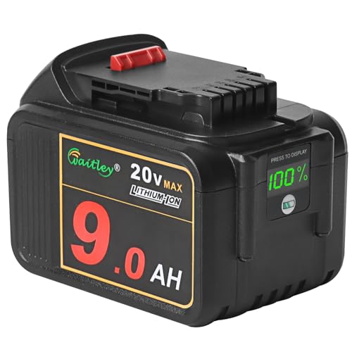 Batería-de-iones-de-litio-Waitley-de-20-V-y-9-Ah-compatible-con-herramientas-DEWALT-DCB200-y-DCB209-con-indicador-LED
