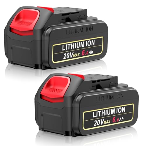 Batería-de-repuesto-de-6.0-Ah-para-Dewalt-20-V-Max,-compatible-con-baterías-Dewalt-20-V-DCB200-DCB203-DCB204-DCB205-DCB206-N123283-N123282-DCD-DCF-DCG-DCS-DCK-Series,-herramientas-eléctricas-inalámbricas-(paquete-de-2)