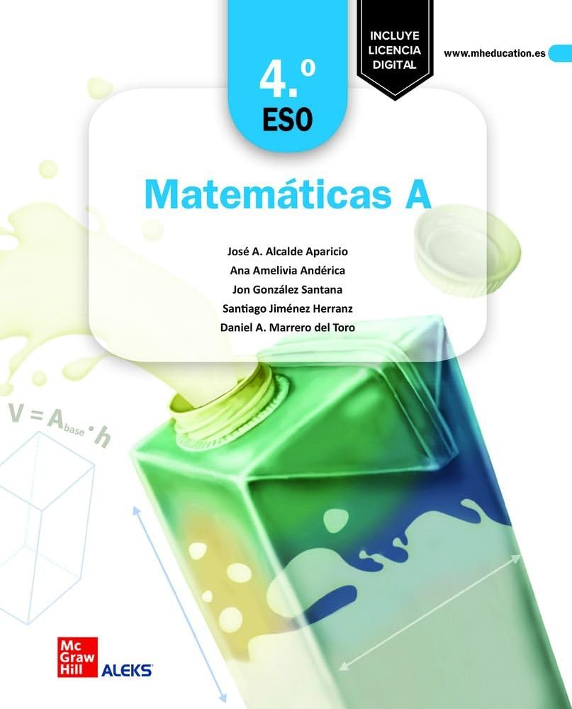Libro: Matemáticas A 4.º ESO