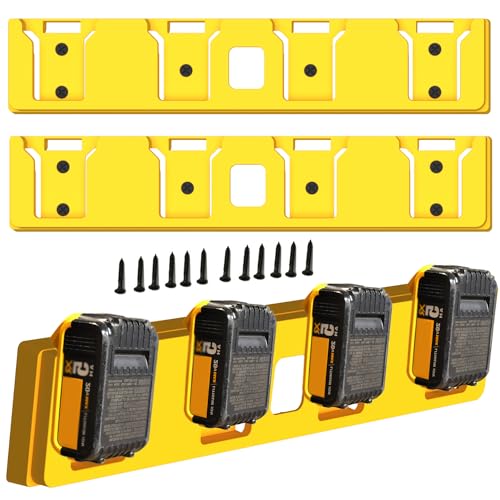 Soporte-de-batería-Kryptholder-compatible-con-Dewalt,-soporte-de-4-ranuras-para-batería-de-garaje,-herramientas-para-Dewalt-de-20-V,-soporte-de-gancho-para-exhibición-de-pared,-almacenamiento-de-batería-compatible-con-Dewalt-de-12-V