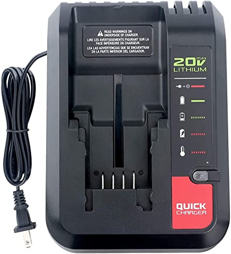 Cargador-de-batería-de-litio-PCC692L-20-V-MÁX.-Compatible-con-batería-de-litio-Porter-Cable-de-20-V,-PCC685L,-PCC680L,-PCC681L,-PCC682L,-Black-Decker-LCS1620,-batería-de-litio-de-20-V,-LBXR20,-LBX4020.