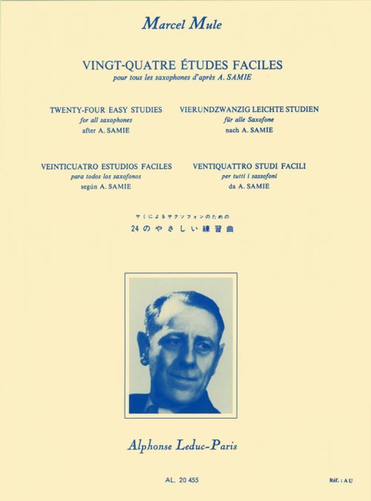 Libro: MULE: 24 ETUDES FACILES D'APRES SAMIE SAXOPHONE (French Edition)