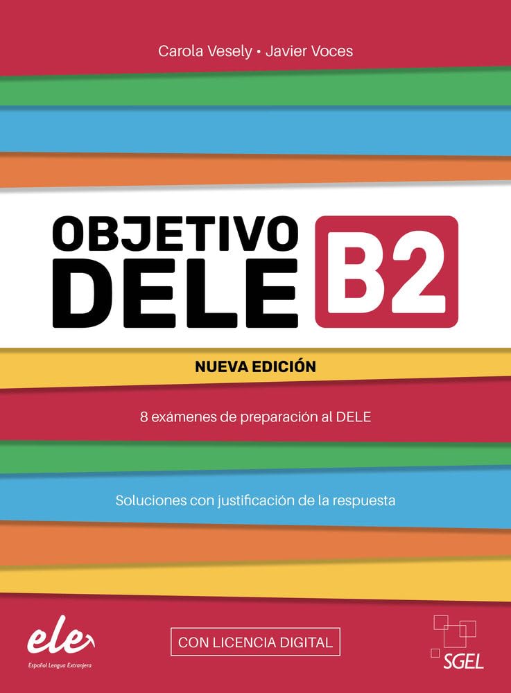 Libro: Objetivo DELE B2 con licencia digital