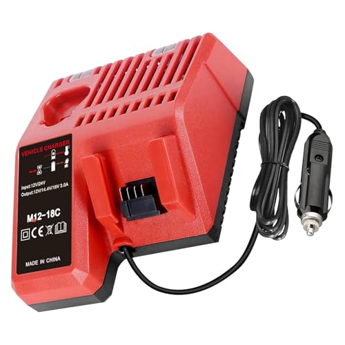 Repuesto-URUN-para-cargador-de-vehículo-Milwaukee-Electric-Tools-Corp-48-59-1810-o-M-12-M-18-para-batería-de-iones-de-litio-Milwaukee-48-11-2420,-48-11-1815,-48-11-1840,-48-11-1841-y-48-11-1850-de-12-V-y-18-V-XC.