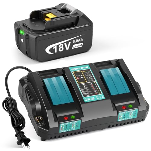 Batería-de-litio-de-larga-duración-Djsanu-de-18-V-y-6,0-Ah-con-cargador-rápido-para-Makita-de-18-V-y-herramientas.-Cargador-de-doble-puerto-DC18RD-de-18-V-compatible-con-Makita-BL1860B,-BL1850B,-BL1840B,-BL1830B-y-DC18RC.