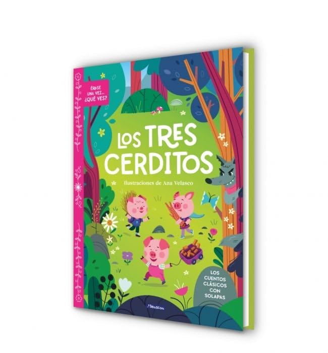 Libro: Érase una vez... ¿qué ves? - Los tres cerditos: Cuentos clásicos con muchas solapas (Cuentos infantiles)