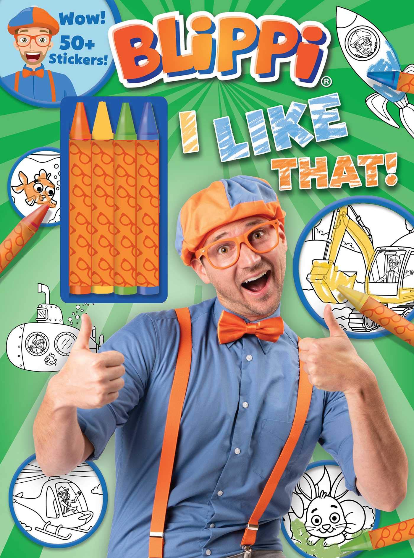 Libro: Blippi: I Like That! Coloring Book with Crayons: Blippi Coloring Book with Crayons (Color & Activity with Crayons)