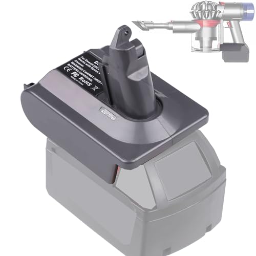Adaptador-de-batería-BTRUI-para-Dyson-V6-(batería-Milwaukee-M18-de-18-V)-a-aspiradora-Fluffy-Dyson-V6-SV03-SV04-SV09-DC62-DC59-(solo-adaptador-MIL18V6)