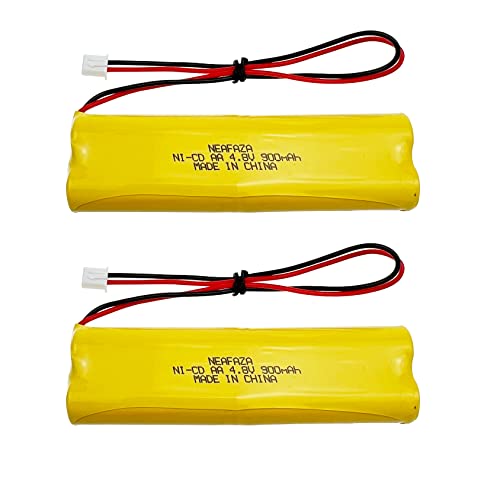 Batería-NEAFAZA-D-AA650Bx4-Ni-CD-4.8V-900mAh-para-iluminación-de-emergencia-de-señales-de-salida,-compatible-con-Unitech-Dual-Lite-0120859-Ni-CD-AA-650mAh-E1021R-LITHONIA-DAA650Bx4-(paquete-de-2)