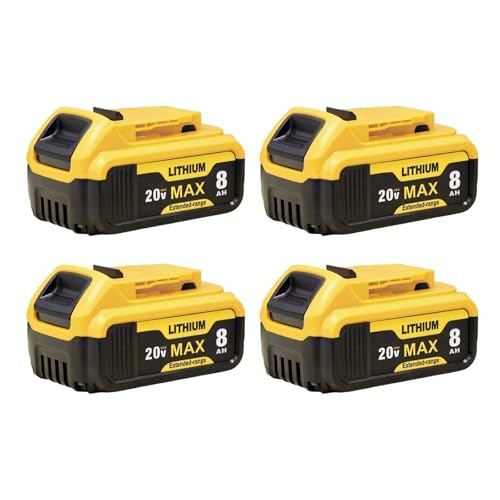 Paquete-de-4-baterías-de-repuesto-mejoradas-de-8000-mAh-para-Dewalt-20-V-Max,-compatibles-con-Dewalt-20-V,-iones-de-litio-DCB201,-DCB200,-DCB206,-DCB207-y-herramientas-eléctricas-inalámbricas.