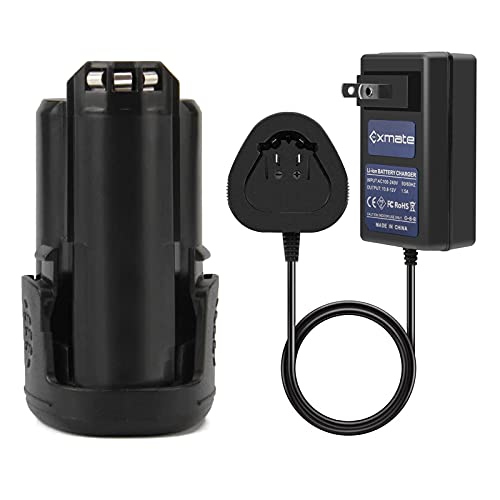 Batería-de-repuesto-Exmate-de-12-V-y-3000-mAh-compatible-con-herramientas-inalámbricas-Dremel-8200,-8220,-8300,-B812-02-y-B812-03-con-cargador-de-12-V.