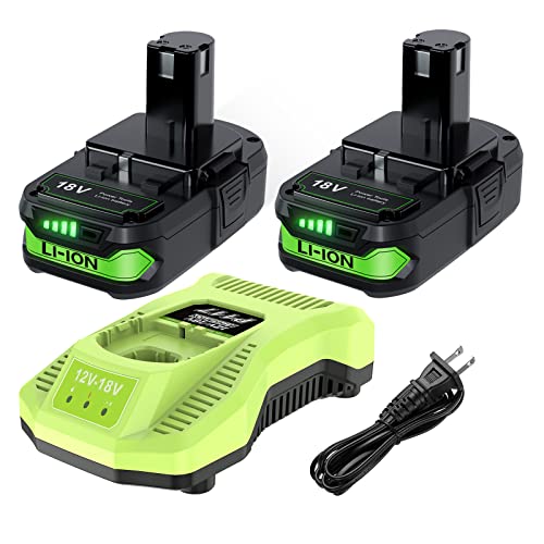 Paquete-de-2-baterías-de-repuesto-de-18-V-y-4-Ah-para-Ryobi-ONE+-P108,-P107,-P104,-P105,-P102,-P103,-260051002,-P117,-P118,-P113,-BCL1418,-herramientas-inalámbricas.