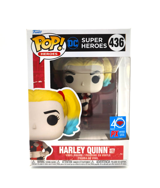Funko POP Heroes DC Harley Quinn W/Belt PX VIN FIG