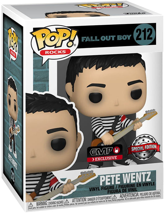 Funko Fall Out Boy Pop! Rocks Pete Wentz Figura de Vinilo Hot Topic Exclusivo Multi None
