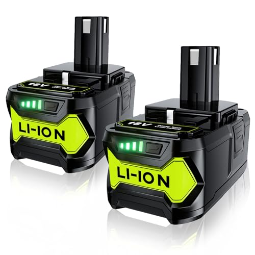 FERRYBOAT-7.0-Ah-18V-Reemplazo-para-Baterías-de-Iones-de-Litio-Ryobi-de-18-Voltios-P108-P102-P103-P104-P105-P107-P109,-Paquete-de-2