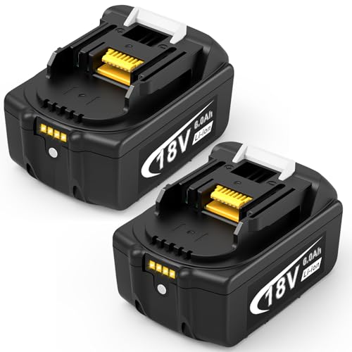 Batería-Futurebatt-de-18-V-para-Makita-de-iones-de-litio-de-6.0-Ah,-compatible-con-baterías-de-18-V-BL1860B,-BL1850B,-BL1840B,-BL1830B-y-BL1815B-para-herramientas-eléctricas-inalámbricas-(paquete-de-2)