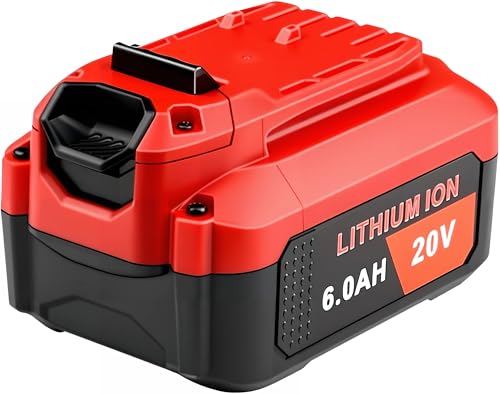 Batería-de-litio-Powerost-V20-de-20-V:-repuesto-para-taladros-inalámbricos-Craftsman-CMCB204,-CMCB202-y-CMCB201-de-20-V-(6-Ah,-20-V-máx.)