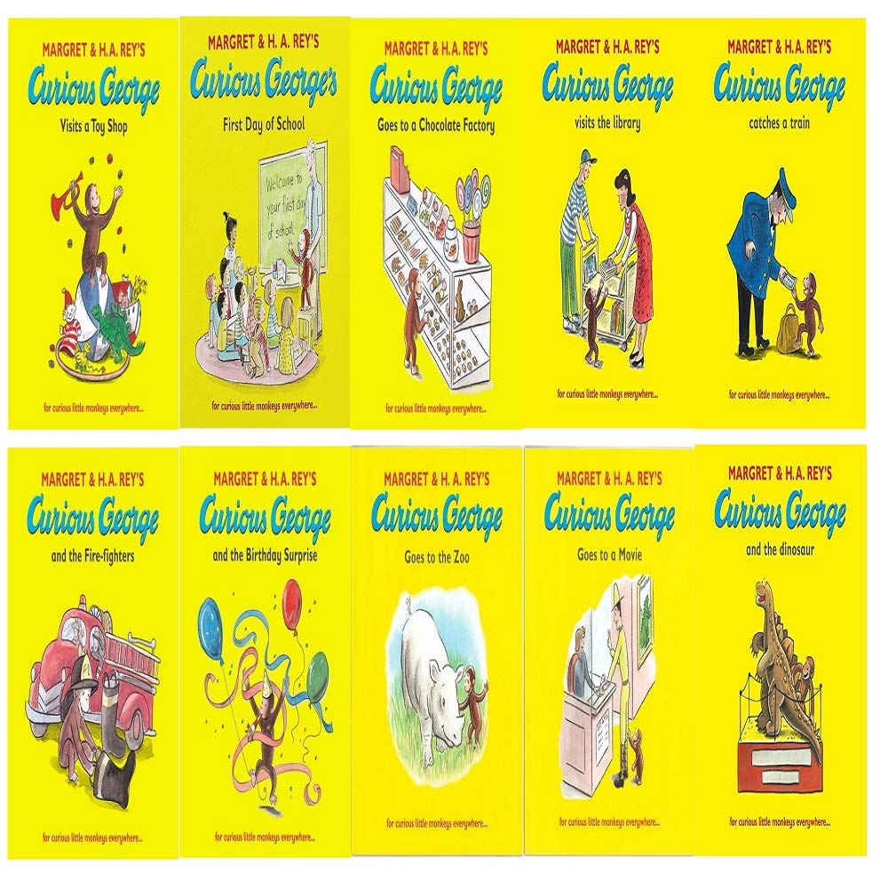 Libro: Curious George The Monkey 10 Books Set Collection By Margret Rey